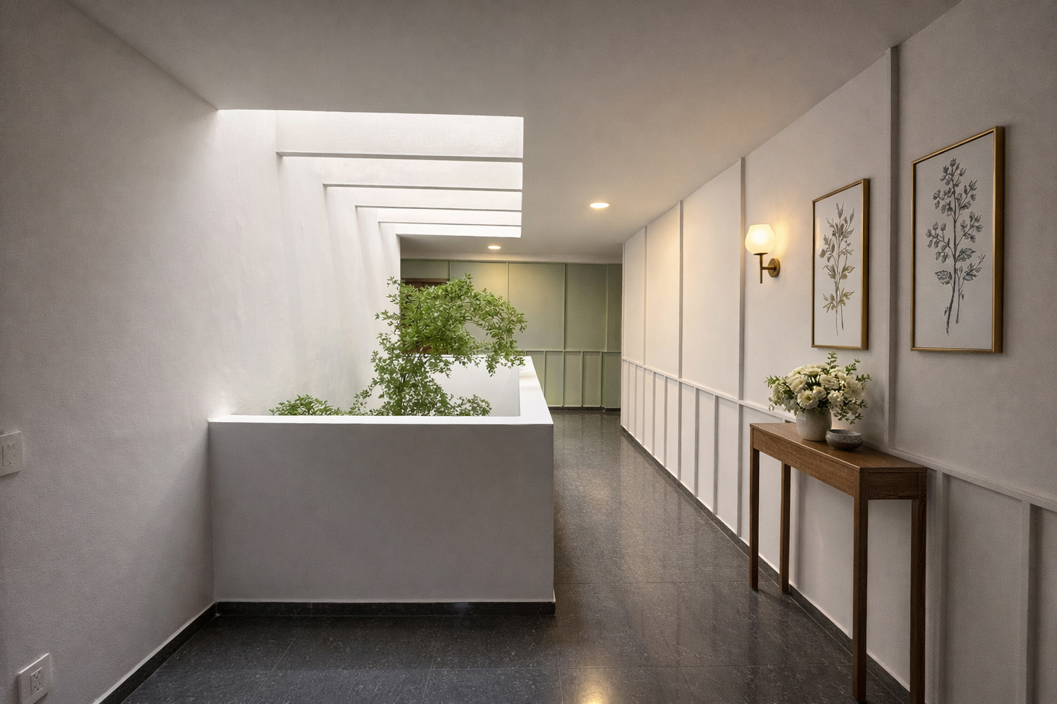 Terraza de Casa Privé con mobiliario de exterior para pacientes en recuperación